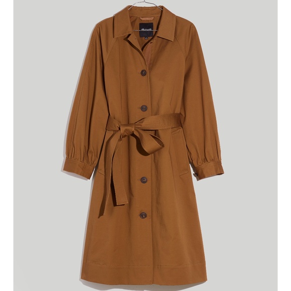 Madewell Jackets & Blazers - New MADEWELL Size M Montrose Belted Trench Coat in Kraft Brown